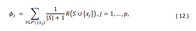 Теорема 1: Значения Шепли в кооперативной игре, определенной в разделе 2, могут быть рассчитаны с использованием следующей упрощенной формулы